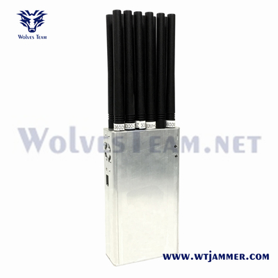 14 antenas portáteis Jamme de sinal vendas de fábrica para 3G 4G 5G Wi-Fi UHF VHF GPS Lojack sinal de telefone celular jammer