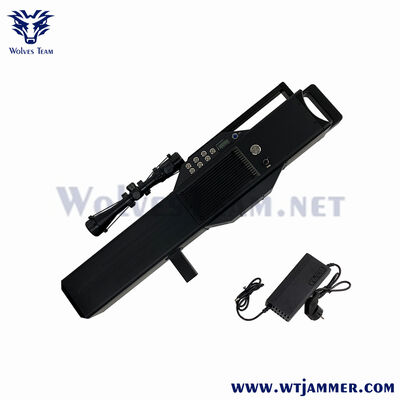 comprar Tipo de rifle portátil Militar Drone anti-UAV Jammer WIFI GPS RF Bloqueador de sinal de controle 1500 metros online manufacture