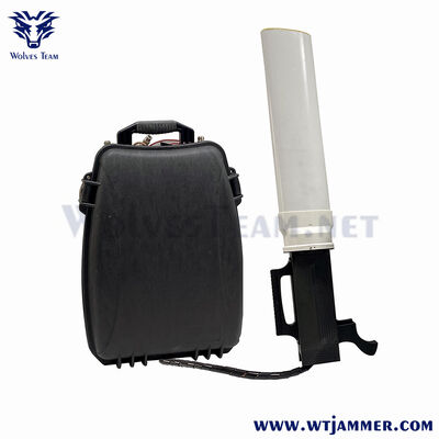 comprar Mochila leve impermeável IP65 anti UAV Drone Jammer 3000 metros uso do exército online manufacture