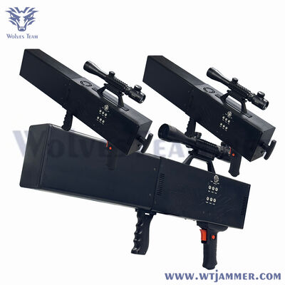 comprar Bloqueador de sinal anti-drone UAV tipo rifle portátil WIFI GPS RF800/900/433MHz 1200 metros online manufacture