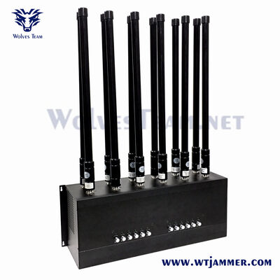 comprar Bloqueador de sinal interno de 120W portátil de banda múltipla telefone celular WiFi Bloqueador de sinal GPS com freqüência ajustável e cobertura de longo alcance online manufacture
