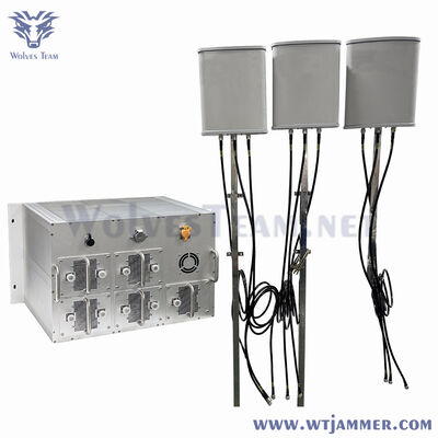 comprar Antena direcional Estacionária Militar Anti Drone Jammer WIFI2.4 WIFI5.8 GPS Bloqueador de Sinal RF 6000 metros online manufacture