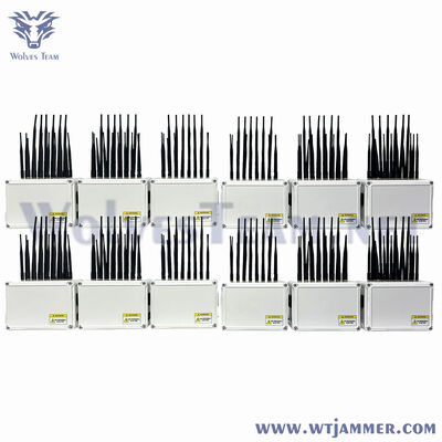 comprar Jammer de Sinal de Mesa de Alta Potência de 4 Bandas Antena Celular WiFi GPS Bloqueador para Escritório Fabricação em linha
