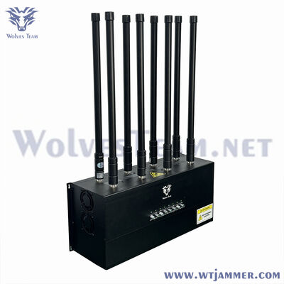 comprar 20W 8-Band Bloqueador de Sinal de Mesa de Alta Potência Bloqueador Sem Fio de Frequência Completa Fabricação em linha