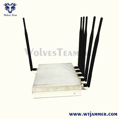 comprar 6 antenas High-Power Desktop Signal Jammer com Full-Band 2G / 3G / 4G / 5G WiFi GPS Blocker Fabricação em linha