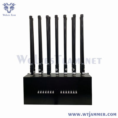 comprar 100W 14 Band Desktop Jammer Blocos de sinal 5g Wi-Fi GPS 4G 3G 2G Fabricação em linha