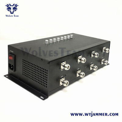 comprar 8 antenas interferência de sinal de alta potência 8 canais controle independente 2G / 3G / 4G / 5G WiFi GPS Blocker Fabricação em linha