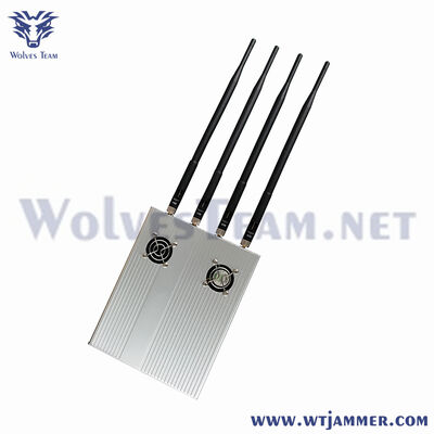comprar Silver Style 4 Antennas High Power Signal Jammer. Bloqueia sinais de telemóvel GSM, CDMA, 3G. Fabricação em linha
