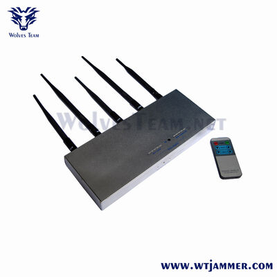 comprar Jammer de sinal de alta potência de prata das antenas do estilo 5 | Bloquear sinais de telefone celular GSM, DCS, CDMA e 3G Fabricação em linha