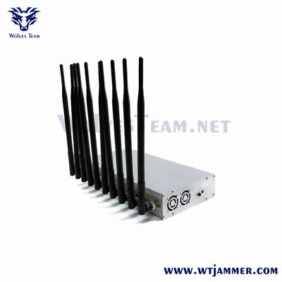 comprar O Desktop & o carro industriais do jammer do sinal do canal do estilo prata 10 usam todo o bloqueador de sinal sem fio Fabricação em linha