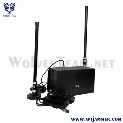 comprar 2 antenas interferência de sinal direcional de longo alcance, potência ajustável, bloqueador GPS anti-drone Fabricação em linha