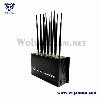 comprar O jammer ajustável de 12 antenas WiFi obstrui sinais de 2.4G 5.8G WiFi 2G 3G 4G GPS & RF Fabricação em linha