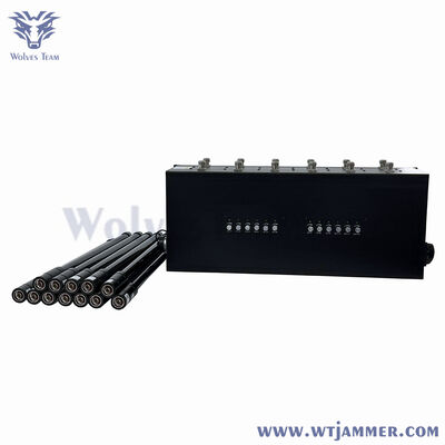 comprar Alta Potência 12 Antenna Jammer de sinal sem fio 2G 3G 4G 5G Bluetooth RF Remote Shield Device Fabricação em linha