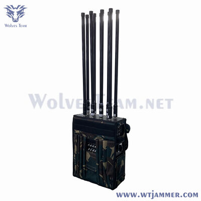 comprar Sistema de interferência IED de mochila de alta potência | Bloqueador de RF multifrequência 4G/5G celular/GPS/UHF/VHF Fabricação em linha