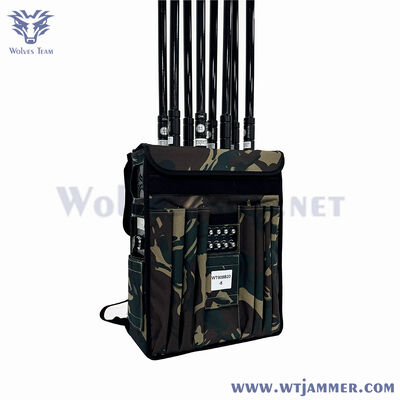 comprar WT808B20-8 Tactical Backpack Jammer. Dispositivo de interferência de sinais anti-drones e bombas. Fabricação em linha