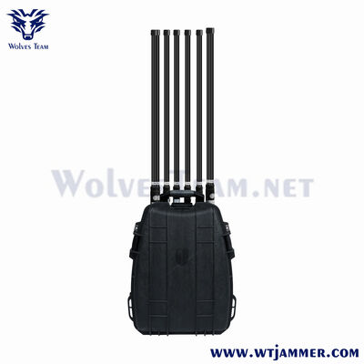 comprar Táctico Hard Shell Mochila Anti-Drone Jammer GPS/2.4G/5.8G bloqueador de sinal militar Fabricação em linha