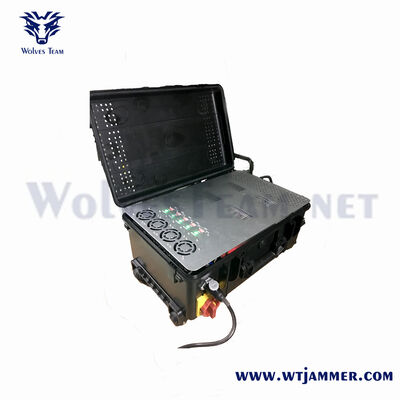 comprar Jammer do sinal da faixa da proteção 5-8 do VIP, bloqueador portátil do anti-drone da caixa do trole Fabricação em linha