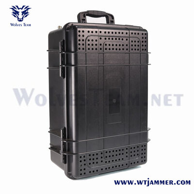 comprar Trolley Case High Power All-Band Signal Jammer Antidrone e IED Blocker de Controle Remoto Fabricação em linha