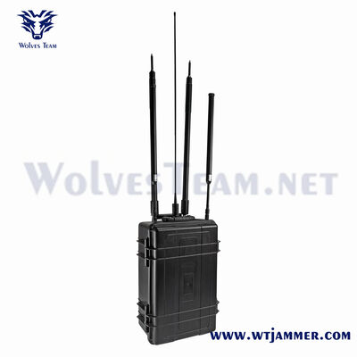 comprar Bloqueador de sinal de 4 bandas com rodas da equipe Wolves para uso em EOD e segurança pública Fabricação em linha