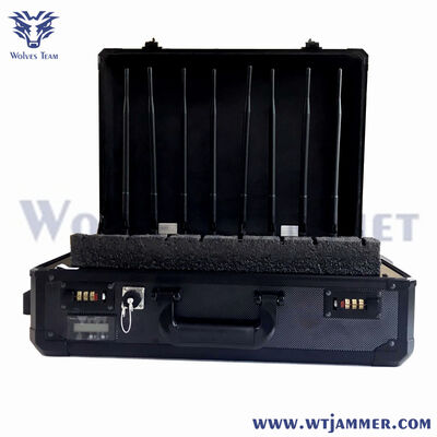 comprar 8 Band Ajustável RF Signal Jammer Maleta Escondida Tipo Anti Spy Anti Eavesdropping Blocker Fabricação em linha