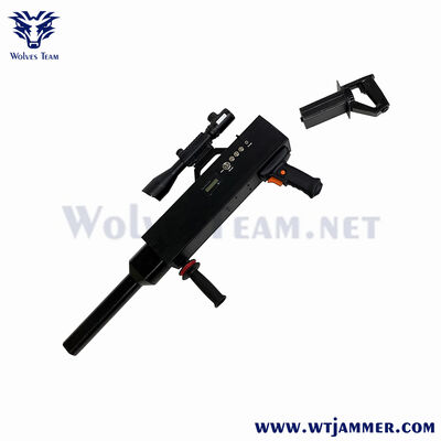 comprar Arma de bloqueio anti-drone portátil de alta potência - Bloqueador de sinal de UAV de longo alcance de 3 km + para 2.4G / 5.8G / GPS Fabricação em linha