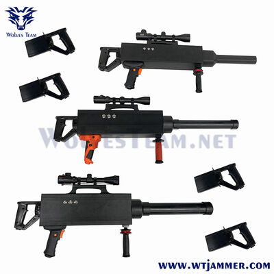 comprar Arma de bloqueio modular anti-drone - bloqueador de sinal de UAV de 3 bandas com bateria desmontável Fabricação em linha