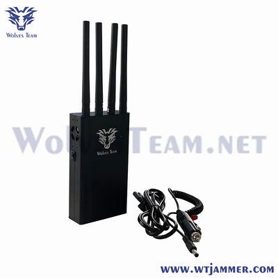 comprar 4 Bloqueador portátil de antena 2.4G 5.8G Wi-Fi 6e GPS Jammer de sinal Fabricação em linha
