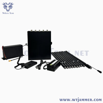 comprar 10 canais High Power Backpack Design Wide Coverage Jammer de sinal para GPS & WIFI & Anti-Drone Fabricação em linha