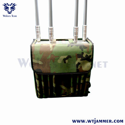 comprar Jammer de sinal RF tipo mochila de 4 antenas para GPS, WIFI e blindagem anti-drone Fabricação em linha