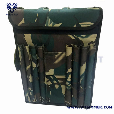 comprar 6 Antenas Mochila de estilo RF Jammer de sinal para GPS & WIFI & Anti-Drone & Anti-IED Shielding Fabricação em linha