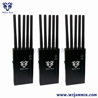 comprar Bloqueador de sinal GPS portátil de 5 canais 10W/2G/3G/4G/WiFi Fabricação em linha