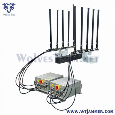comprar 10 canais 200W veículo montado Full Frequency 5G GPS Drone Blocker Fabricação em linha
