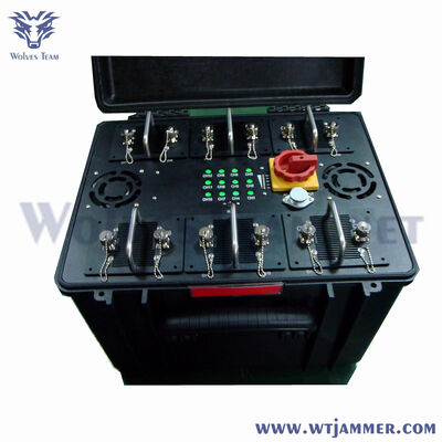 comprar 6 bandas 300W portátil VHF UHF Multi Band Jammer de sinal para proteção VIP do comboio do veículo Fabricação em linha