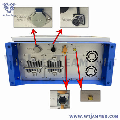 comprar bloqueador impermeável exterior do jammer de alta potência de 6 canais de 300W anti GPS 4G 5G Fabricação em linha
