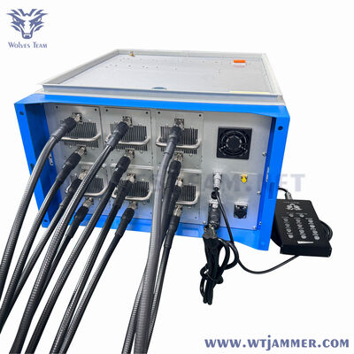 comprar Bloqueio completo da frequência ultraelevada do VHF do VHF da G/M CDMA 3G 4G WiFi do apoio do jammer do sinal dos canais 600W da faixa 12 Fabricação em linha