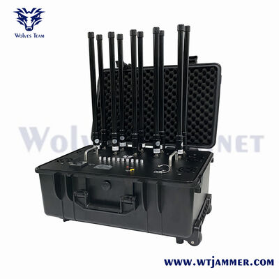 comprar Mini bloqueador de sinal RF portátil de 10 canais 80W para proteção doméstica e de pequenos espaços Fabricação em linha