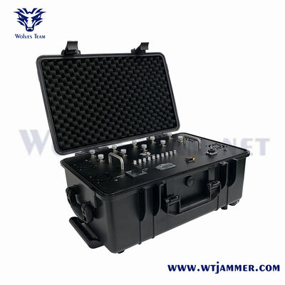 comprar 14 canais 150W Bloqueador de sinal RF portátil de freqüência total para uso em campo e ao ar livre Fabricação em linha