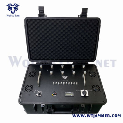 comprar Jammer portátil portátil do sinal de 8 canais 120W para segurança móvel e anti-interferência Fabricação em linha