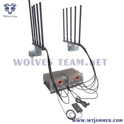 comprar Jammer de sinal de alta potência montado em veículo de 10 canais 1000W - Antenas ajustáveis, bloco 2G/3G/4G/5G/WiFi/GPS/UAV Fabricação em linha