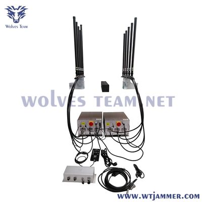 comprar 10 Antenas ao ar livre 800W Drone de alta potência e bloqueador de sinal móvel para proteção de comboio Fabricação em linha