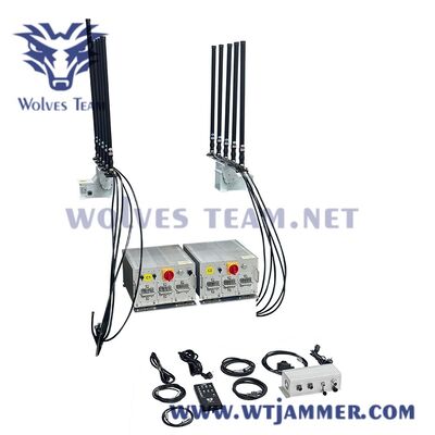 comprar Jammer exterior do sinal de 8 antenas 400W para o comboio pequeno & a segurança do local Fabricação em linha
