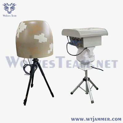 comprar Camuflagem 360° Omni Anti Drone Detecção Bloqueando Sistema All-in-One Portátil Tripé UAV Sinal Detecor Jammer Fabricação em linha