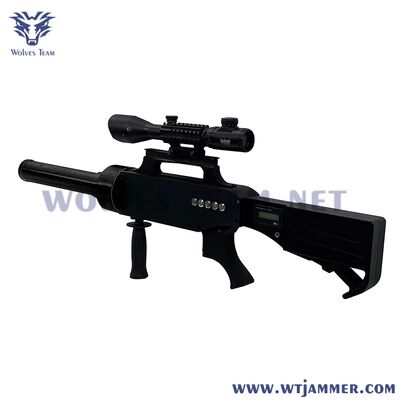 Comprar Arma tática de longo alcance anti drone jammer com visão óptica de alta precisão multi faixas gnss 2.4g 5.8g bloqueador de sinal uav portátil Fabricação em linha