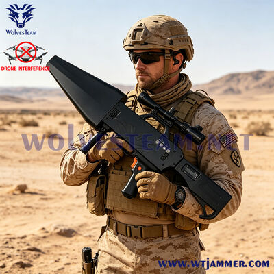 comprar 101JB10-4 Bloqueador de sinal de UAV de banda completa de 20W 40W 2.4G 5.8G 900M GPSL1 Drone Signal Interference Gun para proteção de segurança Fabricação em linha