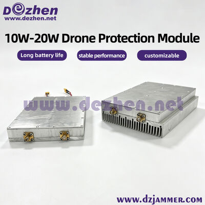 comprar 10W/15W/20W Modulo Anti Drone de Banda Larga 1000MHz a 6000MHz Modulo de Defesa de Baixa Altitude Fabricação em linha