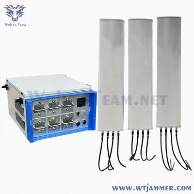 Comprar 300W 12 Canais Bloqueador de Sinal Externo à Prova d'Água Inibidor de Sinal de Drone para Equipamento de Defesa Fabricação em linha