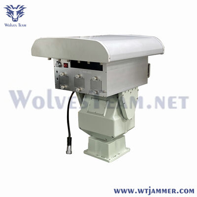 Comprar 30W Gimbal Anti-Drone Jammer com 1000m Jamming Range e Weather Resistant UAV Jamming System para segurança do espaço aéreo Fabricação em linha