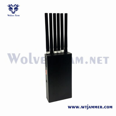 comprar Bloqueador de Sinal Portátil Bluetooth Wifi com 6 Antenas para salas de reunião confidenciais, salas de exame, salas de interrogatório e locais de negociação seguros Fabricação em linha