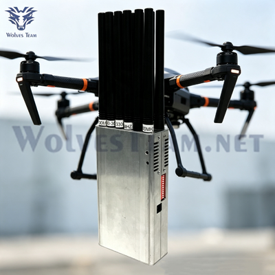 Comprar Low Cost Factory Direct Handheld Signal Jammer Distância curta 5‐15m Cobertura de interferência 2G 3G 4G WiFi GPS 315‐433MHz Bloqueador de sinal para uso de segurança Fabricação em linha