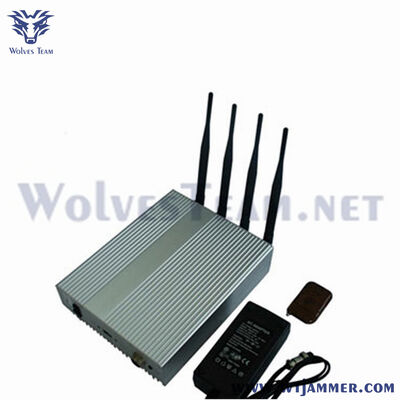 Comprar 50 metros 4 antenas selecionável interferente de telefone celular GSM CDMA DCS 5G bloqueador de sinal para instalação fixa em ambientes internos em salas de reuniões importantes confidenciais Fabricação em linha